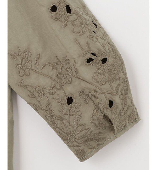 自由区「【洗える】エンブロイダリー プルオーバーブラウス」|シャツ・ブラウス|