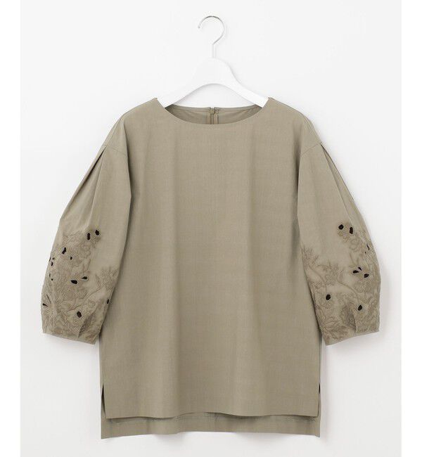 自由区「【洗える】エンブロイダリー プルオーバーブラウス」|シャツ・ブラウス|