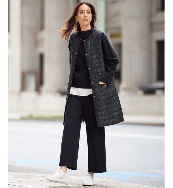 自由区「【セットアップ対応・洗える】レーヨンストレッチニットワイド パンツ」|その他|