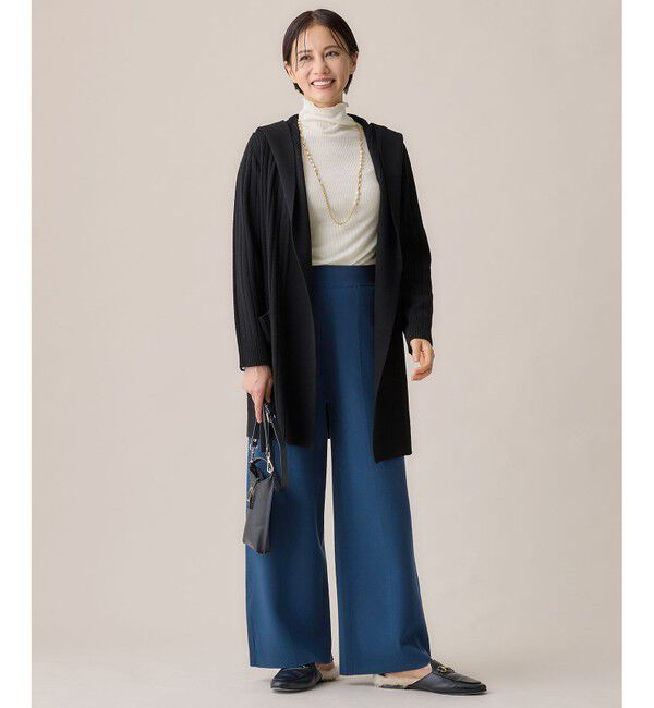 自由区「【セットアップ対応・洗える】レーヨンストレッチニットワイド パンツ」|その他|