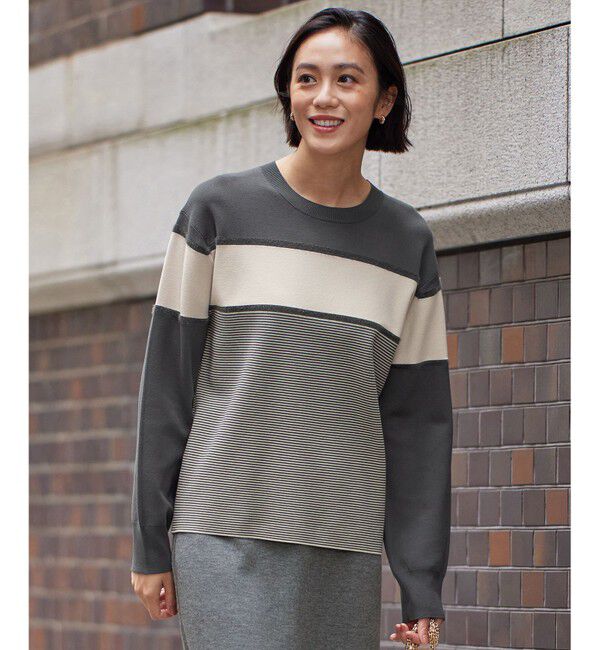 自由区「【カタログ掲載・洗える】モールコンビ ニット」|ニット・セーター|ﾀﾞｰｸｸﾞ