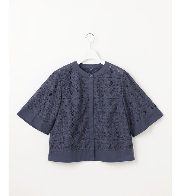 自由区「【カタログ掲載・洗える】フラワータイルレース ブラウス」|シャツ・ブラウス|