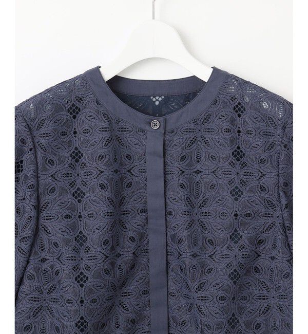 自由区「【カタログ掲載・洗える】フラワータイルレース ブラウス」|シャツ・ブラウス|