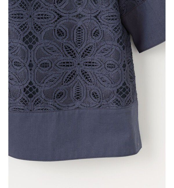 自由区「【カタログ掲載・洗える】フラワータイルレース ブラウス」|シャツ・ブラウス|