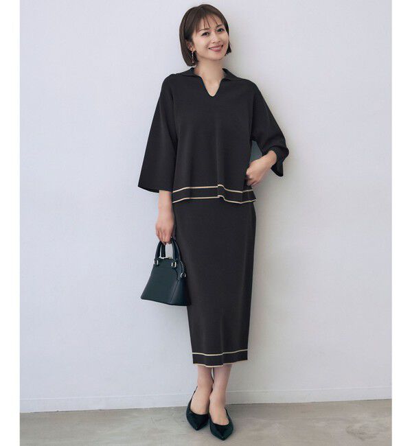 自由区「レーヨンストレッチスキッパー ニット」|ニット・セーター|