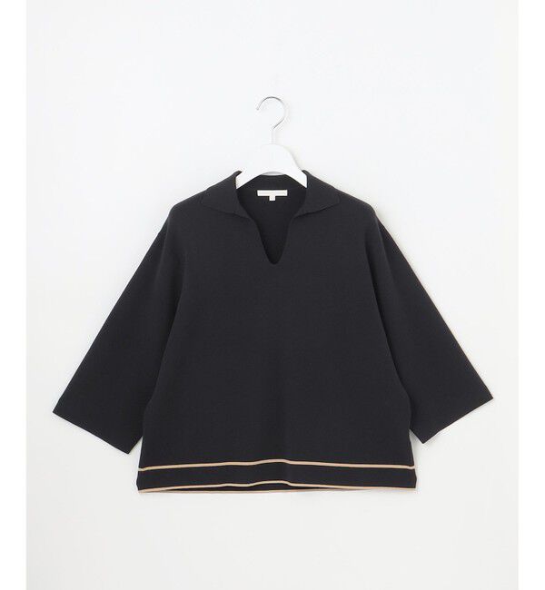 自由区「レーヨンストレッチスキッパー ニット」|ニット・セーター|