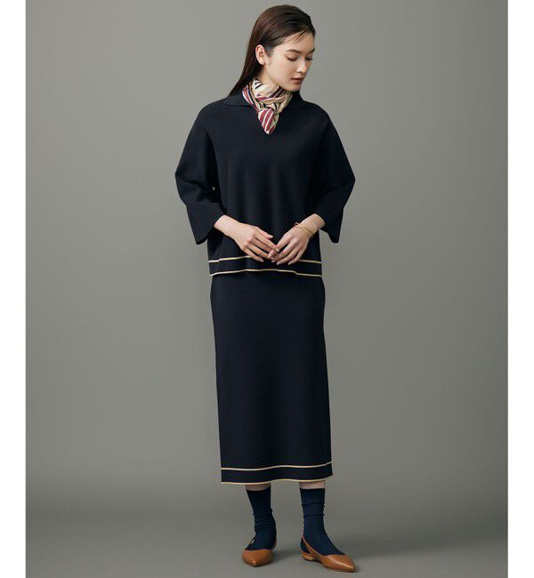 自由区「レーヨンストレッチスキッパー ニット」|ニット・セーター|