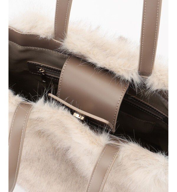 自由区「【カタログ掲載】ファーコンビ トートバッグ」|トートバッグ|