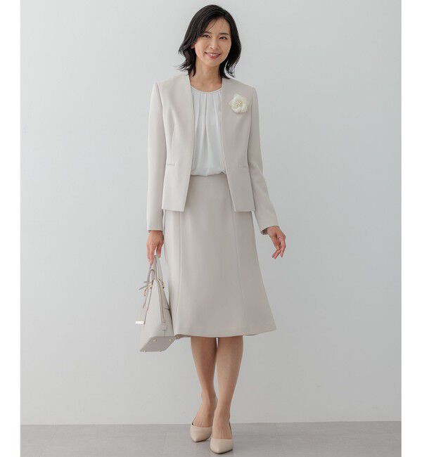 23区「【セットアップ対応】トリアセダブルジョーゼット スカート」|スカート|