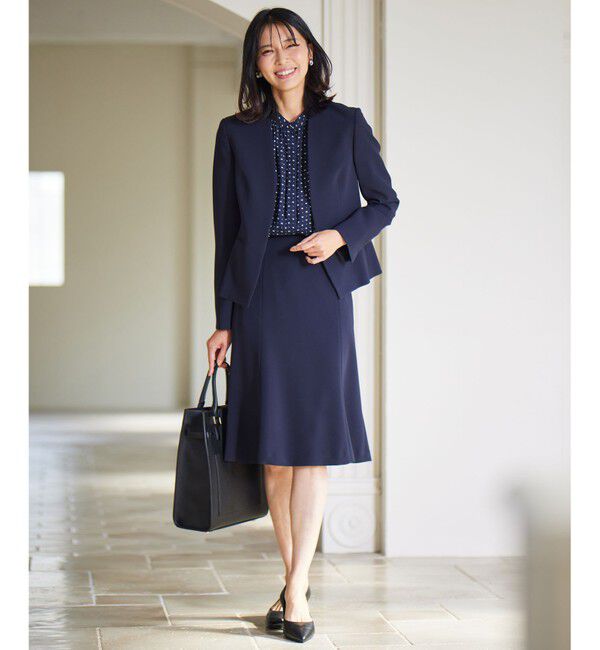 23区「【セットアップ対応】トリアセダブルジョーゼット スカート」|スカート|