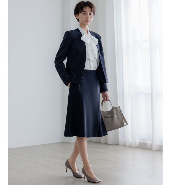 23区「【セットアップ対応】トリアセダブルジョーゼット スカート」|スカート|