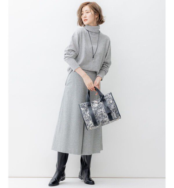 23区「【滝沢眞規子さん着用/洗える】ピュアカシミヤ タートルネック ニット」|ニット・セーター|