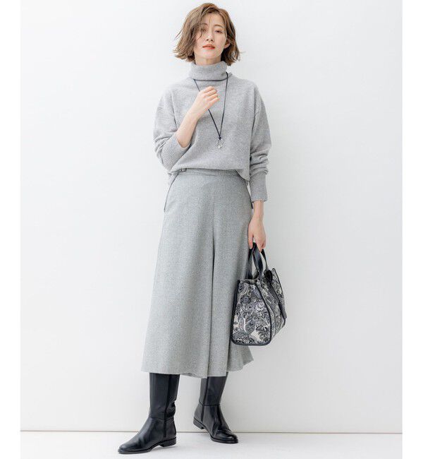 23区「【滝沢眞規子さん着用/洗える】ピュアカシミヤ タートルネック ニット」|ニット・セーター|