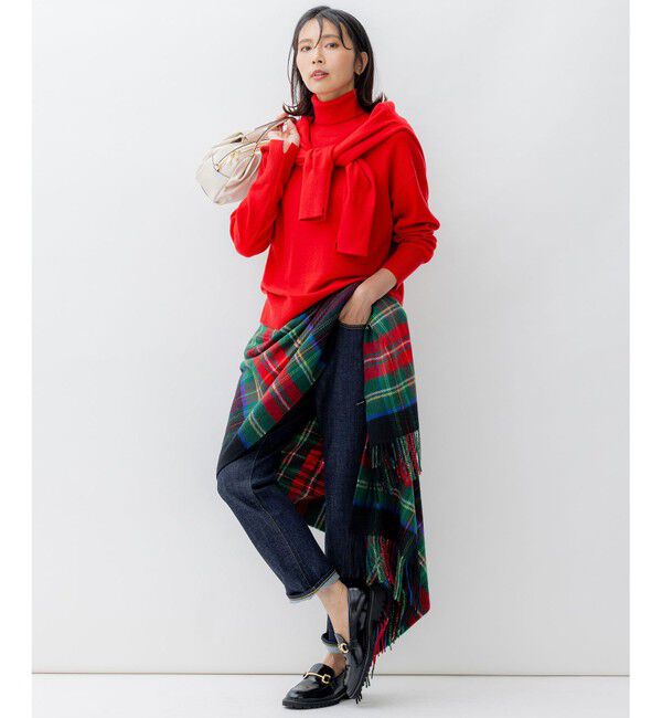 23区「【滝沢眞規子さん着用/洗える】ピュアカシミヤ タートルネック ニット」|ニット・セーター|