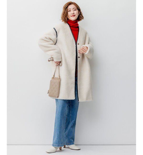 23区「【滝沢眞規子さん着用/洗える】ピュアカシミヤ タートルネック ニット」|ニット・セーター|