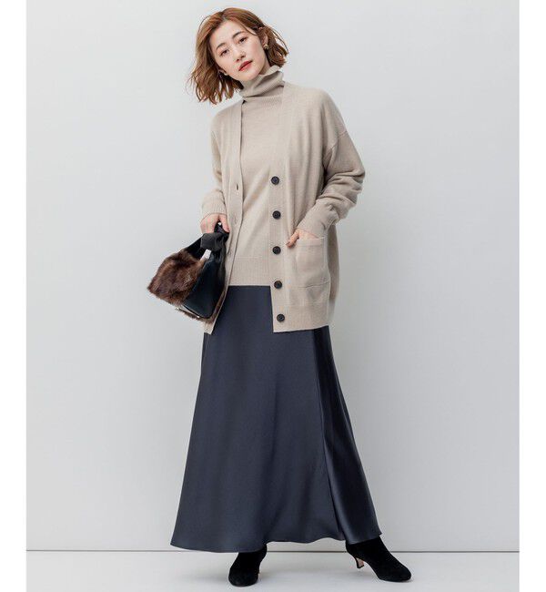 23区「【滝沢眞規子さん着用/洗える】ピュアカシミヤ タートルネック ニット」|ニット・セーター|