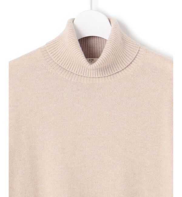 23区「【滝沢眞規子さん着用/洗える】ピュアカシミヤ タートルネック ニット」|ニット・セーター|