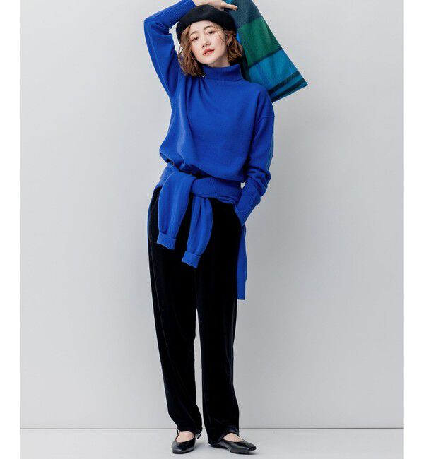 23区「【滝沢眞規子さん着用/洗える】ピュアカシミヤ タートルネック ニット」|ニット・セーター|