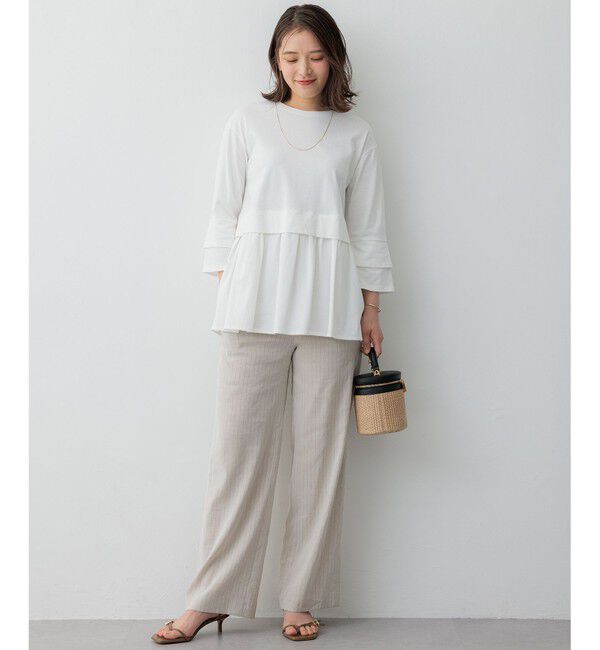 23区「【SLOW/好評につき新色追加】エフォートレス デザインTシャツ」|Tシャツ・カットソー|