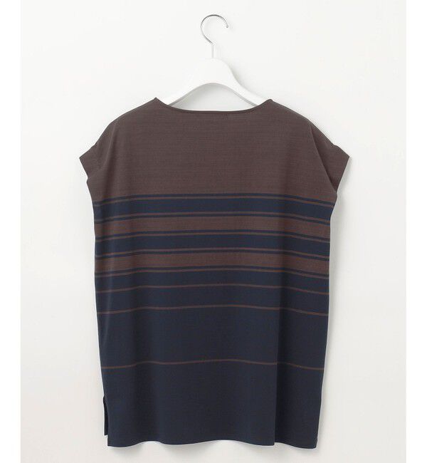 23区「【洗える】ランダムボーダー フレンチスリーブ カットソー」|Tシャツ・カットソー|