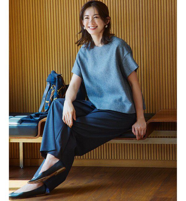 23区「【洗える】ツイーディーエトワール ブラウス」|シャツ・ブラウス|