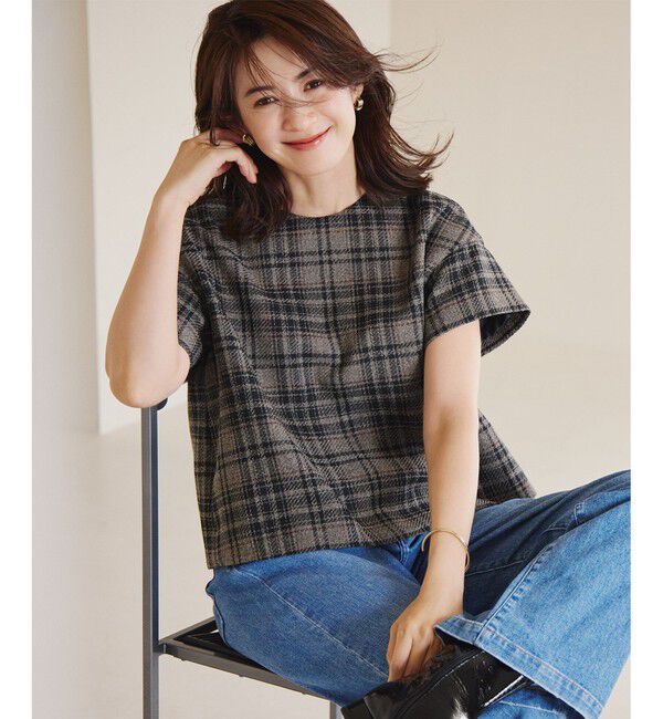 23区「【洗える】ツイーディーエトワール ブラウス」|シャツ・ブラウス|ﾌﾞﾗｳﾝﾁ