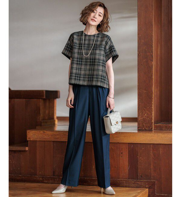 23区「【洗える】ツイーディーエトワール ブラウス」|シャツ・ブラウス|