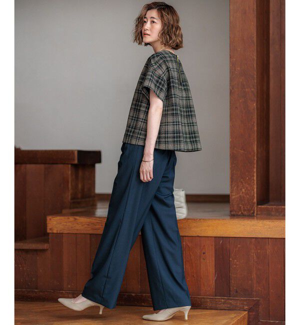 23区「【洗える】ツイーディーエトワール ブラウス」|シャツ・ブラウス|