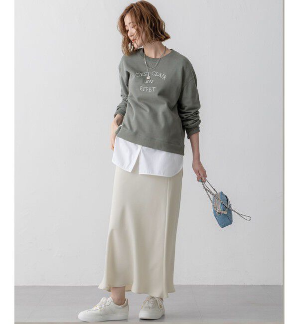 23区「【洗える】コットンテリー ロゴ スウェット」|Tシャツ・カットソー|