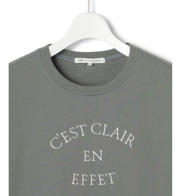 23区「【洗える】コットンテリー ロゴ スウェット」|Tシャツ・カットソー|