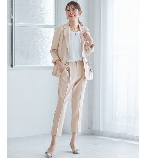 any SiS「【セットアップ可】リネンライクポリエステル パンツ」|その他|