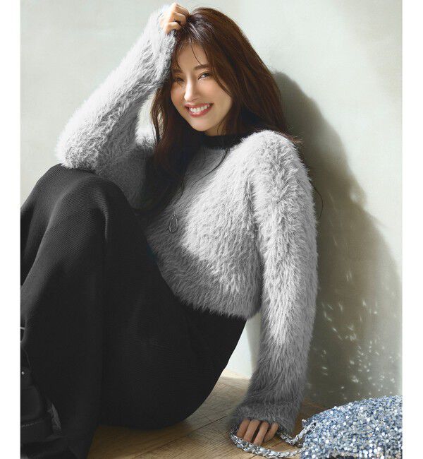 ANY SIS「【2SET】シャギー ニット &times; ワンピース セット」|ワンピース|