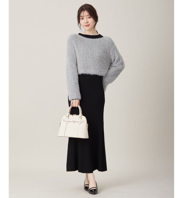 ANY SIS「【2SET】シャギー ニット &times; ワンピース セット」|ワンピース|