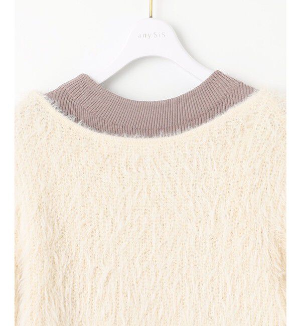 ANY SIS「【2SET】シャギー ニット &times; ワンピース セット」|ワンピース|