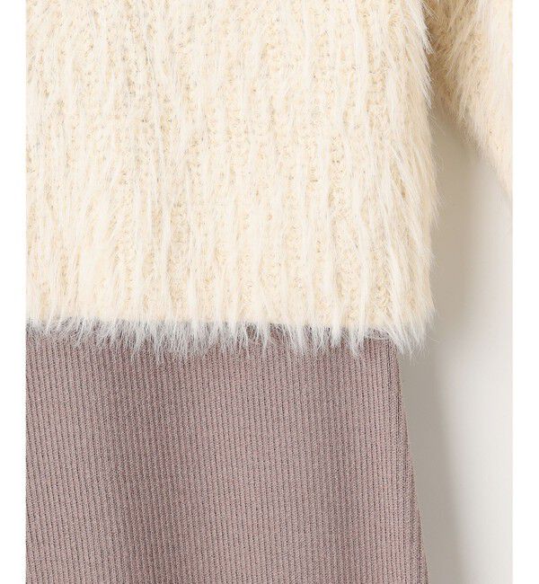 ANY SIS「【2SET】シャギー ニット &times; ワンピース セット」|ワンピース|