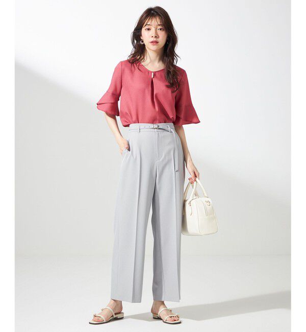 ANY SIS「【UVカット・接触冷感・吸水速乾】スマートビューティストレッチ  ワイドパンツ」|その他|