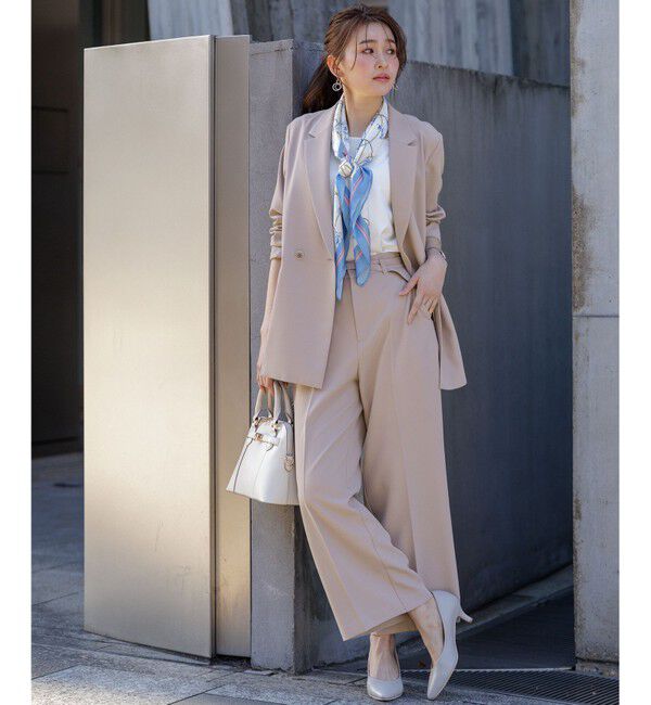 ANY SIS「【UVカット・接触冷感・吸水速乾】スマートビューティストレッチ  ワイドパンツ」|その他|グレージュ