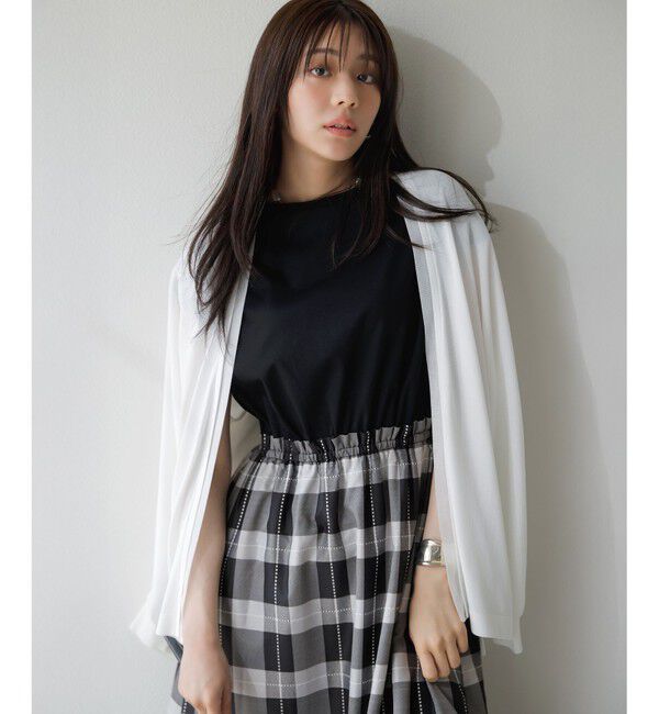 ANY SIS「【洗える】チェックドッキング ワンピース」|ワンピース|