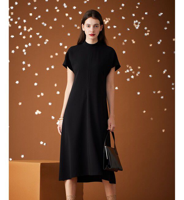 BEIGE,「AMELOT / モックネックドレス」|ワンピース|Black