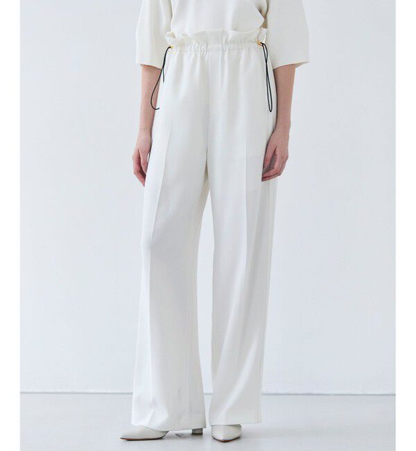 BEIGE,「【洗える・STORY 6月号掲載】RUE / ウエストゴムワイドストレートパンツ」|その他|Meringue