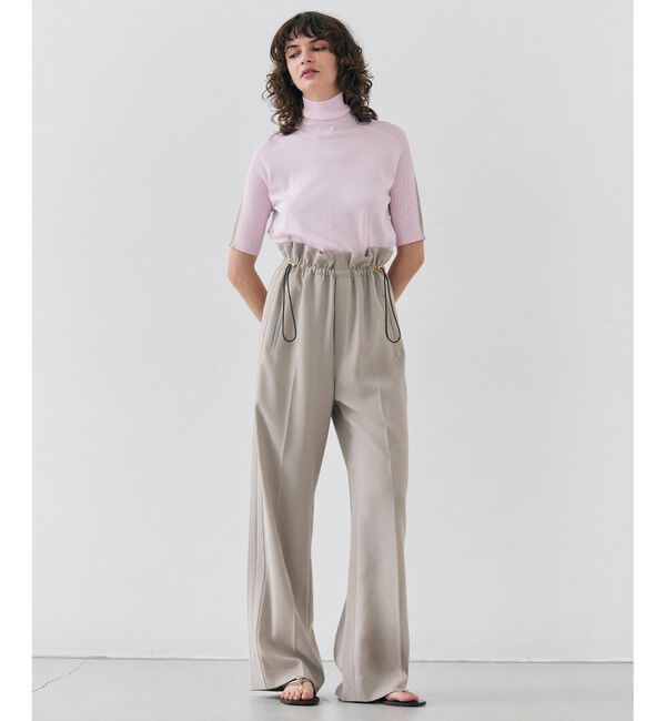 BEIGE,「【洗える・STORY 6月号掲載】RUE / ウエストゴムワイドストレートパンツ」|その他|
