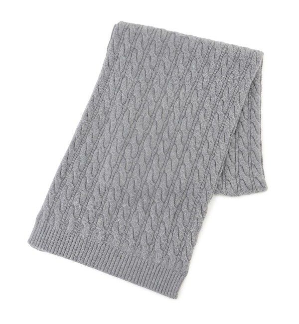 BEIGE,「【洗える】SEDONA / ウールカシミヤケーブルストール」|マフラー|