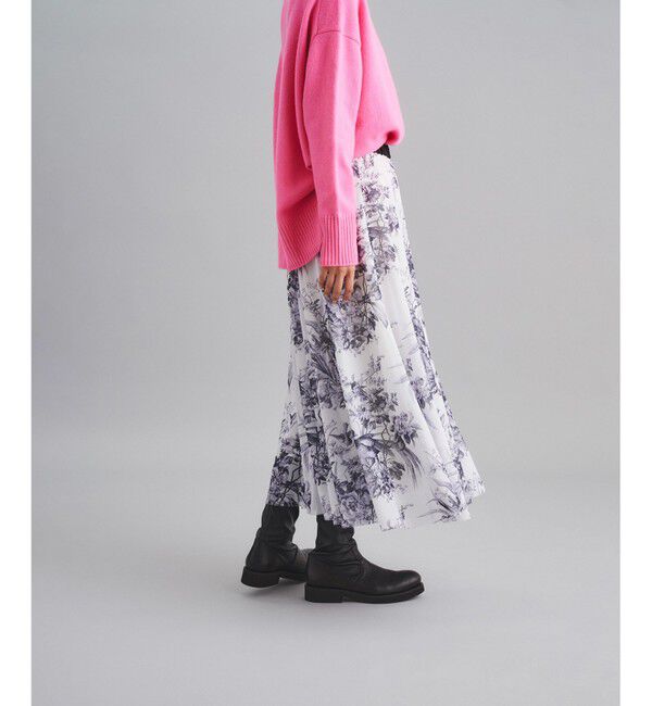  「チュールプリントスカート」|スカート|