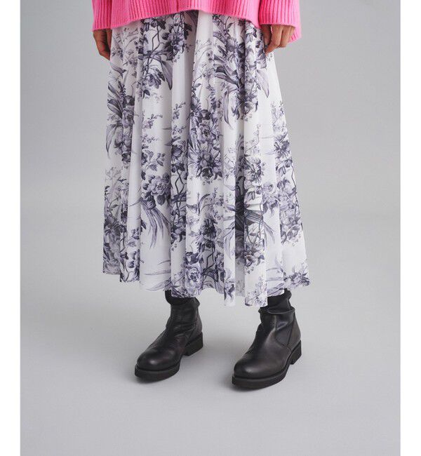  「チュールプリントスカート」|スカート|