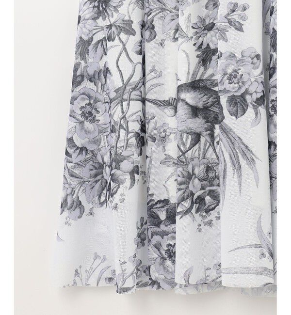  「チュールプリントスカート」|スカート|