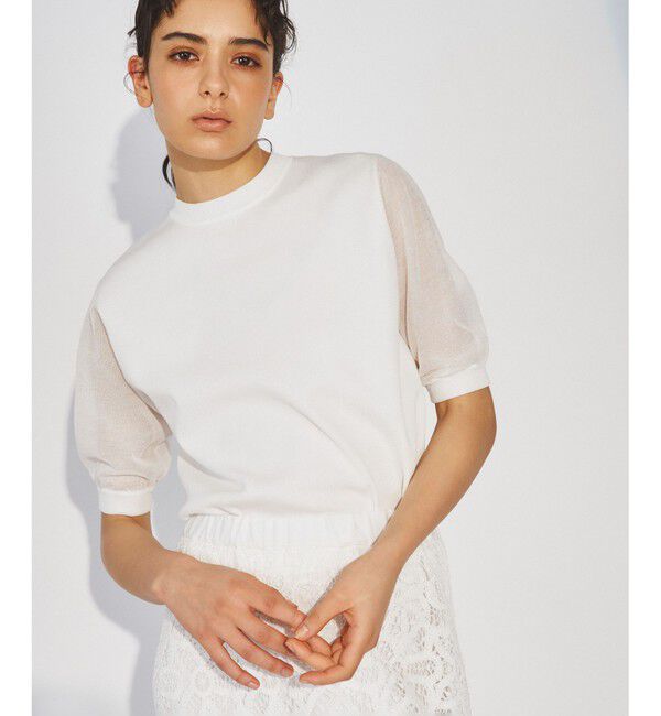  「シアーニットTシャツ」|Tシャツ・カットソー|