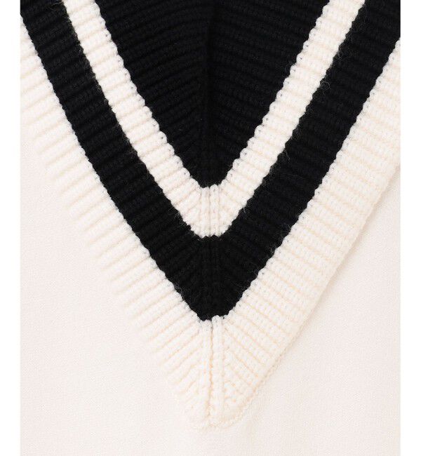 Diagram「バイカラーVネックニットワンピース」|ワンピース|