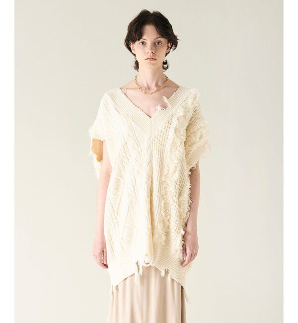 GRACE CONTINENTAL「クラッシュニットトップ」|ニット・セーター|