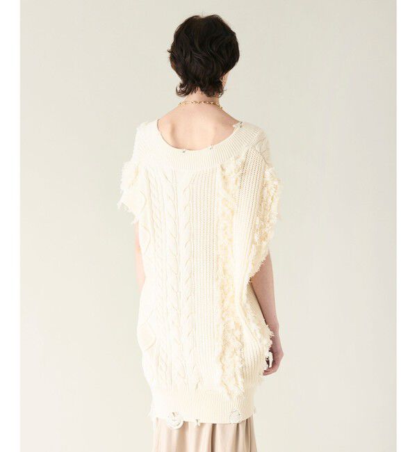 GRACE CONTINENTAL「クラッシュニットトップ」|ニット・セーター|