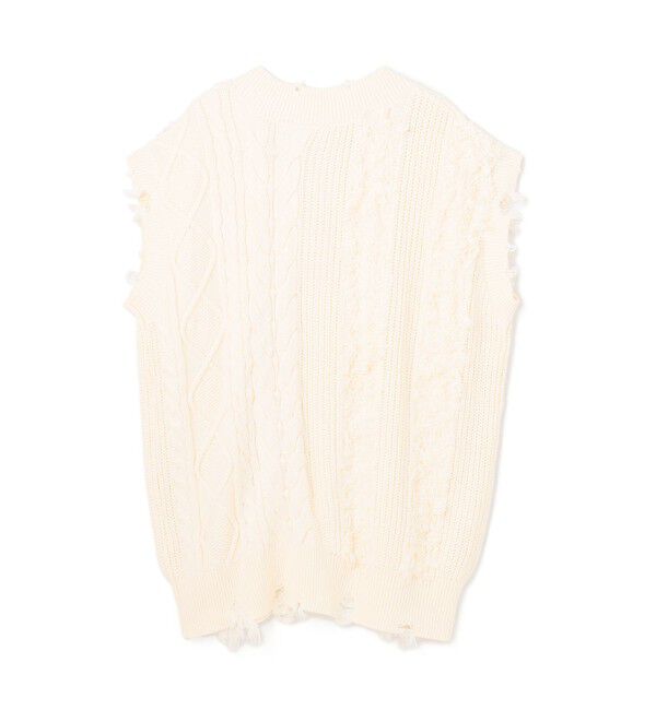 GRACE CONTINENTAL「クラッシュニットトップ」|ニット・セーター|